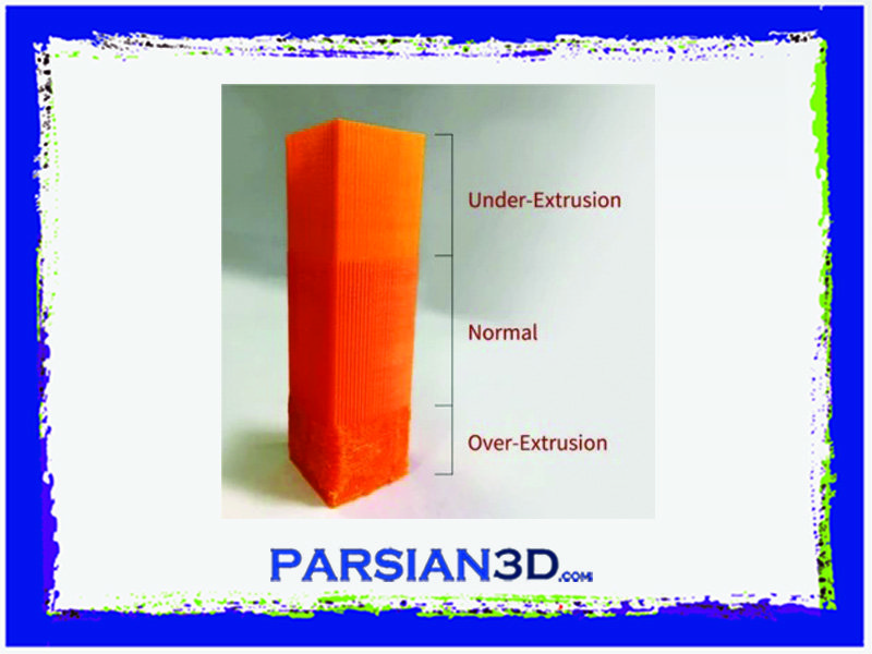 تزریق کم فیلامنت : under extrusion در پرینتر سه بعدی FDM