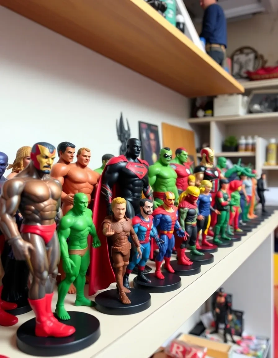 مجموعه اکشن فیگورهای چاپ سهبعدی رنگآمیزیشده